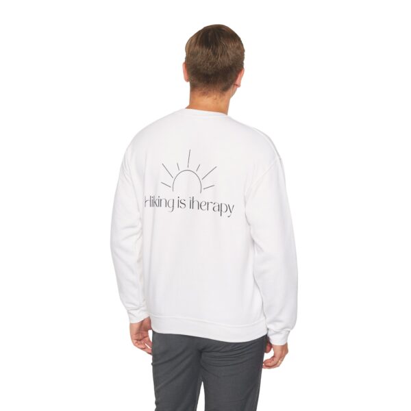 Hiking is Therapy Crewneck Sweatshirt - Image 5