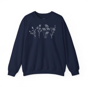 Wildflowers Minimalist Crewneck Sweatshirt