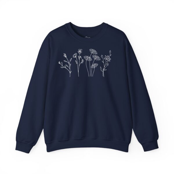 Wildflowers Minimalist Crewneck Sweatshirt