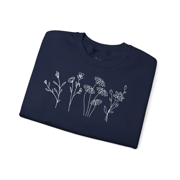 Wildflowers Minimalist Crewneck Sweatshirt - Image 2